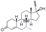 (7A,17A)-17-HYDROXY-7-METHYL-19-NORPREGN-4(5)-EN-20-YL-3-ONE Struktur