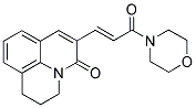 2,3-DIHYDRO-6-(3-MORPHOLINO-3-OXO-(E)-PROPENYL)-5(1H)-BENZO[IJ]QUINOLIZINONE Struktur