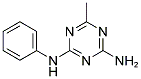 6-METHYL-N-PHENYL-1,3,5-TRIAZINE-2,4-DIAMINE Struktur