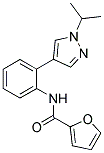 N-[2-(1-ISOPROPYL-(1H)-PYRAZOL-4-YL)PHENYL]FURAN-2-CARBOXAMIDE Struktur