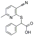 [(3-CYANO-6-METHYLPYRIDIN-2-YL)THIO](PHENYL)ACETIC ACID Struktur