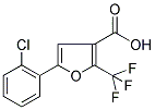 5-(2-CHLOROPHENYL)-2-(TRIFLUOROMETHYL)FURAN-3-CARBOXYLIC ACID Struktur