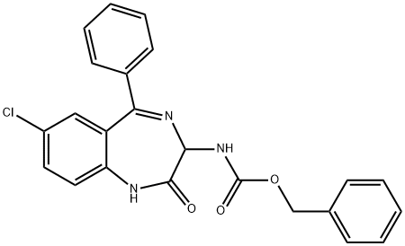 (R,S)-Z-3-AMINO-7-CHLORO-2-OXO-5-PHENYL-1,4-BENZODIAZEPINE Struktur