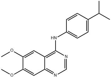 N-(4-ISOPROPYLPHENYL)-6,7-DIMETHOXY-4-QUINAZOLINAMINE Struktur