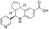 (3AS,4R,9BR)-4-PYRIDIN-3-YL-3A,4,5,9B-TETRAHYDRO-3H-CYCLOPENTA[C]QUINOLINE-8-CARBOXYLIC ACID Struktur