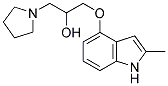 1-(2-METHYL-1H-INDOL-4-YLOXY)-3-PYRROLIDIN-1-YL-PROPAN-2-OL Struktur