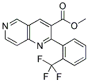 2-[2-(TRIFLUOROMETHYL)PHENYL]-1,6-NAPHTHYRIDINE-3-CARBOXYLIC ACID, METHYL ESTER Struktur