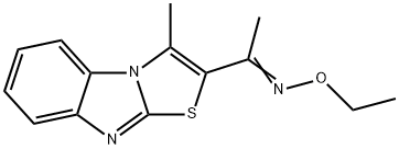 1-(3-METHYL[1,3]THIAZOLO[3,2-A][1,3]BENZIMIDAZOL-2-YL)-1-ETHANONE O-ETHYLOXIME Struktur