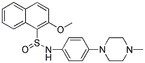 2-METHOXY-N-[4-(4-METHYLPIPERAZINO)PHENYL]-1-NAPHTHALENESULFINAMIDE Struktur