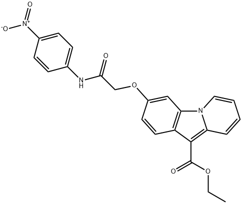 ETHYL 3-[2-(4-NITROANILINO)-2-OXOETHOXY]PYRIDO[1,2-A]INDOLE-10-CARBOXYLATE Struktur