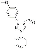 3-(4-METHOXY-PHENYL)-1-PHENYL-1H-PYRAZOLE-4-CARBALDEHYDE Struktur