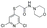 2-[(2,6-DICHLOROPYRIDIN-4-YL)THIO]-N-MORPHOLINOACETAMIDE Struktur