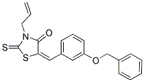 (5E)-3-ALLYL-5-[3-(BENZYLOXY)BENZYLIDENE]-2-THIOXO-1,3-THIAZOLIDIN-4-ONE Struktur