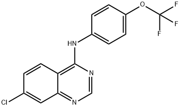 7-CHLORO-N-[4-(TRIFLUOROMETHOXY)PHENYL]-4-QUINAZOLINAMINE Struktur