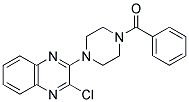 [4-(3-CHLOROQUINOXALIN-2-YL)PIPERAZINO](PHENYL)METHANONE Struktur