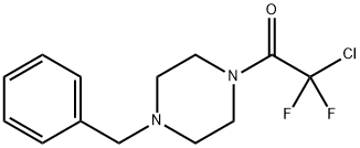 1-(4-BENZYLPIPERAZINO)-2-CHLORO-2,2-DIFLUORO-1-ETHANONE Struktur