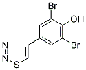 2,6-DIBROMO-4-(1,2,3-THIADIAZOL-4-YL)PHENOL Struktur