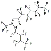 1-(HEPTAFLUOROBUTRYL)-3(5)-(PERFLUORO-1-HEXYL)-5(3)-(TRIFLUOROMETHYL)PYRAZOLE Struktur