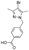 4-(4-BROMO-3,5-DIMETHYL-PYRAZOL-1-YLMETHYL)-BENZOIC ACID Struktur