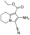 ETHYL 2-AMINO-3-CYANO-5,6,7,8-TETRAHYDROINDOLIZINE-1-CARBOXYLATE Struktur