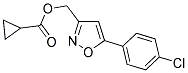 [5-(4-CHLOROPHENYL)-3-ISOXAZOLYL]METHYL CYCLOPROPANECARBOXYLATE Struktur