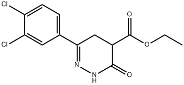 ETHYL 6-(3,4-DICHLOROPHENYL)-3-OXO-2,3,4,5-TETRAHYDRO-4-PYRIDAZINECARBOXYLATE Struktur