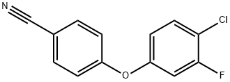 4-(4-CHLORO-3-FLUOROPHENOXY)BENZENECARBONITRILE Struktur