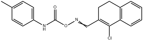 4-CHLORO-3-(([(4-TOLUIDINOCARBONYL)OXY]IMINO)METHYL)-1,2-DIHYDRONAPHTHALENE Struktur