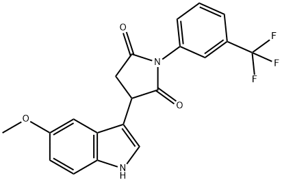 3-(5-METHOXY-1H-INDOL-3-YL)-1-[3-(TRIFLUOROMETHYL)PHENYL]DIHYDRO-1H-PYRROLE-2,5-DIONE Struktur