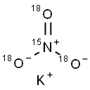 POTASSIUM NITRATE-15N-18O3 Struktur