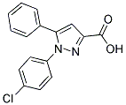 1-(4-CHLOROPHENYL)-5-PHENYL-1H-PYRAZOLE-3-CARBOXYLIC ACID Struktur