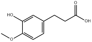 3-(3-HYDROXY-4-METHOXYPHENYL)PROPIONIC ACID Struktur