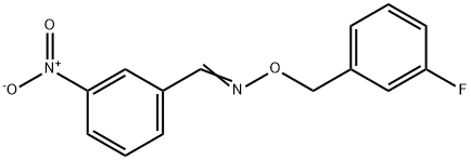 3-NITROBENZENECARBALDEHYDE O-(3-FLUOROBENZYL)OXIME Struktur