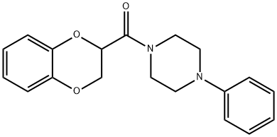 2,3-DIHYDRO-1,4-BENZODIOXIN-2-YL(4-PHENYLPIPERAZINO)METHANONE Struktur