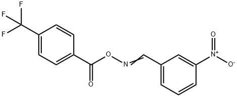 1-NITRO-3-[(([4-(TRIFLUOROMETHYL)BENZOYL]OXY)IMINO)METHYL]BENZENE Struktur