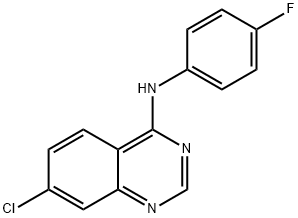 7-CHLORO-N-(4-FLUOROPHENYL)-4-QUINAZOLINAMINE Struktur