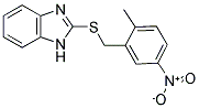 2-(2-METHYL-5-NITROBENZYLTHIO)-1H-BENZO[D]IMIDAZOLE Struktur