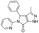 3-METHYL-4-PHENYL-5-PYRIDIN-2-YL-4,5-DIHYDROPYRROLO[3,4-C]PYRAZOL-6(1H)-ONE Struktur