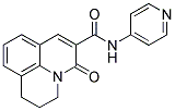 2,3-DIHYDRO-5-OXO-N-(4-PYRIDINYL)-(1H,5H)-BENZO[IJ]QUINOLIZINE-6-CARBOXAMIDE Struktur