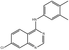 7-CHLORO-N-(3,4-DIMETHYLPHENYL)-4-QUINAZOLINAMINE Struktur