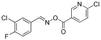 2-CHLORO-5-[(([(3-CHLORO-4-FLUOROPHENYL)METHYLENE]AMINO)OXY)CARBONYL]PYRIDINE Struktur