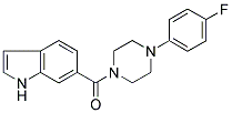 1-(4-FLUOROPHENYL)-4-[((1H)-INDOL-6-YL)CARBONYL]PIPERAZINE Struktur