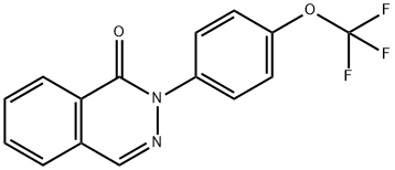 2-[4-(TRIFLUOROMETHOXY)PHENYL]-1(2H)-PHTHALAZINONE Struktur