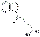 5-(2-METHYL-BENZOIMIDAZOL-1-YL)-5-OXO-PENTANOIC ACID Struktur