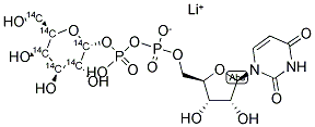 URIDINE DIPHOSPHO-D-[U-14C]GALACTOSE, LITHIUM SALT Struktur