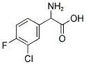 3-CHLORO-4-FLUORO-DL-PHENYLGLYCINE Struktur