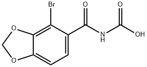 2-(4-BROMOBENZO[D][1,3]DIOXOLE-5-CARBOXAMIDO)ACETIC ACID Struktur