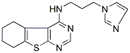 N-[3-(1H-IMIDAZOL-1-YL)PROPYL]-5,6,7,8-TETRAHYDRO[1]BENZOTHIENO[2,3-D]PYRIMIDIN-4-AMINE Struktur