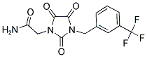 2-(2,4,5-TRIOXO-3-[3-(TRIFLUOROMETHYL)BENZYL]-1-IMIDAZOLIDINYL)ACETAMIDE Struktur