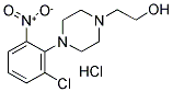 2-[4-(2-CHLORO-6-NITROPHENYL)PIPERAZIN-1-YL]ETHANOL HYDROCHLORIDE Struktur